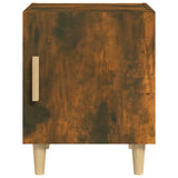 Bedside Cabinets 2 pcs Smoked Oak Engineered Wood - Top-Down View