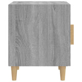 Bedside Cabinet Grey Sonoma Engineered Wood - Top-Down View