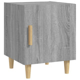 Bedside Cabinets 2 pcs Grey Sonoma Engineered Wood - Side View
