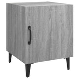 Bedside Cabinet Grey Sonoma Engineered Wood - Front View