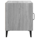 Bedside Cabinet Grey Sonoma Engineered Wood - Top-Down View