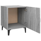Bedside Cabinet Grey Sonoma Engineered Wood - 45-Degree Angle