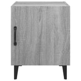 Bedside Cabinets 2 pcs Grey Sonoma Engineered Wood - Top-Down View