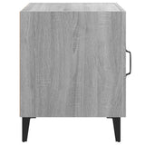 Bedside Cabinets 2 pcs Grey Sonoma Engineered Wood - 45-Degree Angle