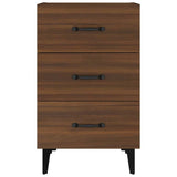 Bedside Cabinet Brown Oak 40x40x66 cm Engineered Wood