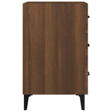 Bedside Cabinet Brown Oak 40x40x66 cm Engineered Wood - Top-Down View