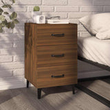 Bedside Cabinet Brown Oak 40x40x66 cm Engineered Wood