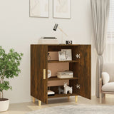 Sideboard Smoked Oak 70x34x90 cm Engineered Wood - Rear View