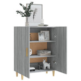 Sideboard Grey Sonoma 70x34x90 cm Engineered Wood - Close-Up Angle