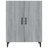 Sideboard Grey Sonoma 70x34x90 cm Engineered Wood - Side View