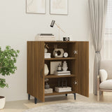 Sideboard Brown Oak 70x34x90 cm Engineered Wood - Rear View