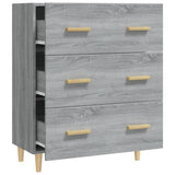 Sideboard Grey Sonoma 70x34x90 cm Engineered Wood - 45-Degree Angle