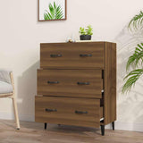 Sideboard Brown Oak 69.5x34x90 cm Engineered Wood - Side View
