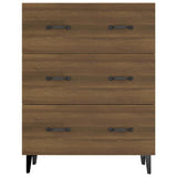 Sideboard Brown Oak 69.5x34x90 cm Engineered Wood - 45-Degree Angle