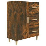 Sideboard Smoked Oak 69.5x34x90 cm Engineered Wood