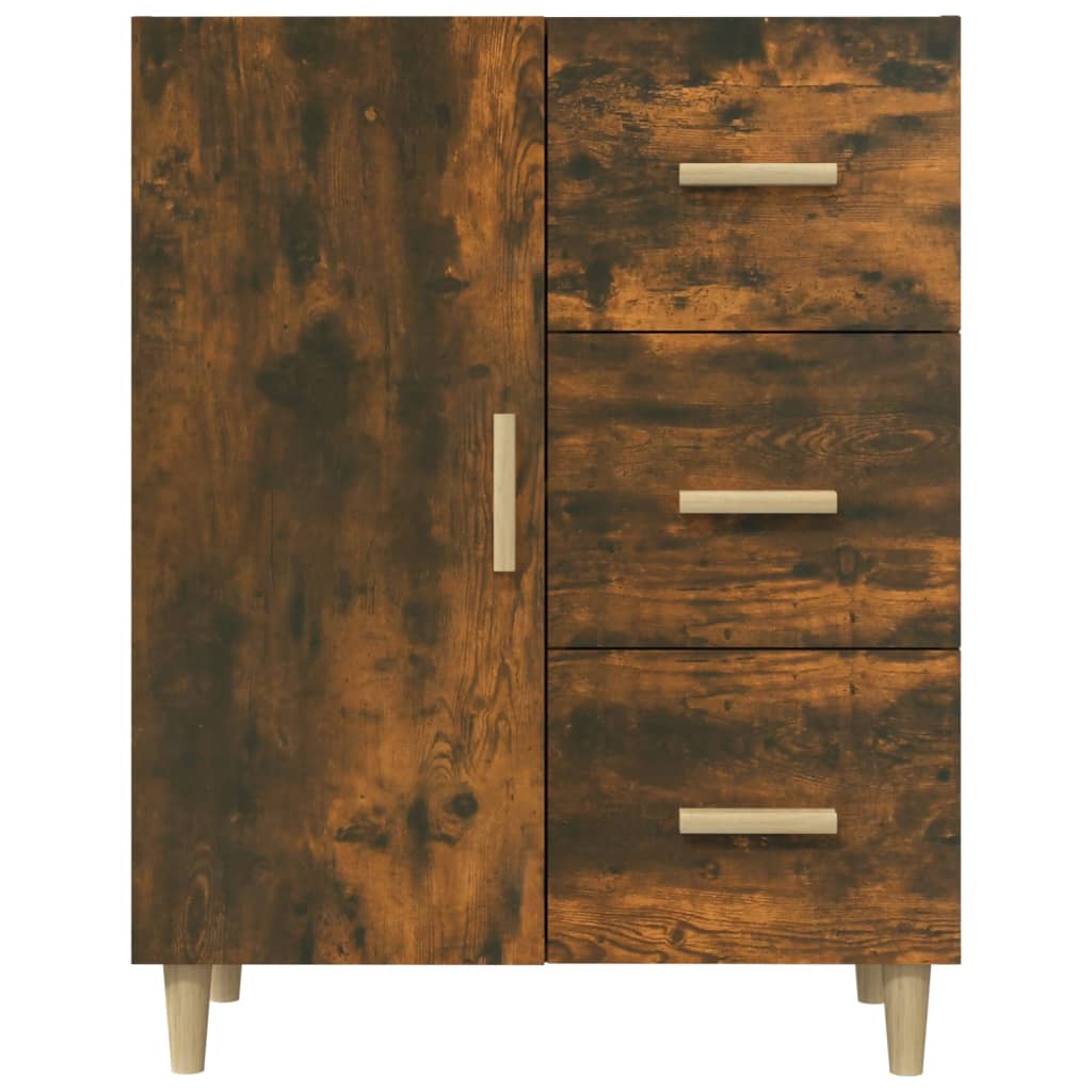 Sideboard Smoked Oak 69.5x34x90 cm Engineered Wood