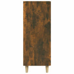 Sideboard Smoked Oak 69.5x34x90 cm Engineered Wood