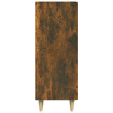 Sideboard Smoked Oak 69.5x34x90 cm Engineered Wood - Rear View