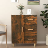 Sideboard Smoked Oak 69.5x34x90 cm Engineered Wood