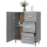 Sideboard Grey Sonoma 69.5x34x90 cm Engineered Wood - Top-Down View
