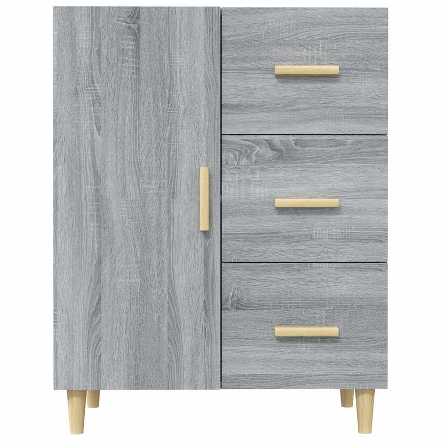 Sideboard Grey Sonoma 69.5x34x90 cm Engineered Wood