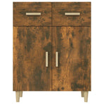 Sideboard Smoked Oak 69.5x34x89 cm Engineered Wood