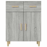 Sideboard Grey Sonoma 69.5x34x89 cm Engineered Wood - Side View