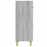 Sideboard Grey Sonoma 69.5x34x89 cm Engineered Wood - 45-Degree Angle