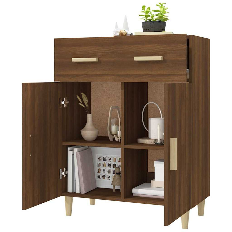 Sideboard Brown Oak 69.5x34x89 cm Engineered Wood
