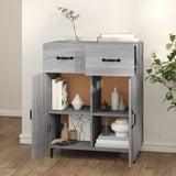 Sideboard Grey Sonoma 69.5x34x90 cm Engineered Wood