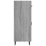 Sideboard Grey Sonoma 69.5x34x90 cm Engineered Wood