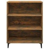 Sideboard Smoked Oak 69.5x32.5x90 cm Engineered Wood - Side View