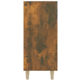 Sideboard Smoked Oak 90x34x80 cm Engineered Wood - 45-Degree Angle