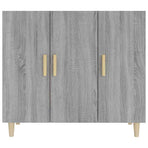 Sideboard Grey Sonoma 90x34x80 cm Engineered Wood