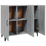 Sideboard Grey Sonoma 90x34x80 cm Engineered Wood - Close-Up Angle