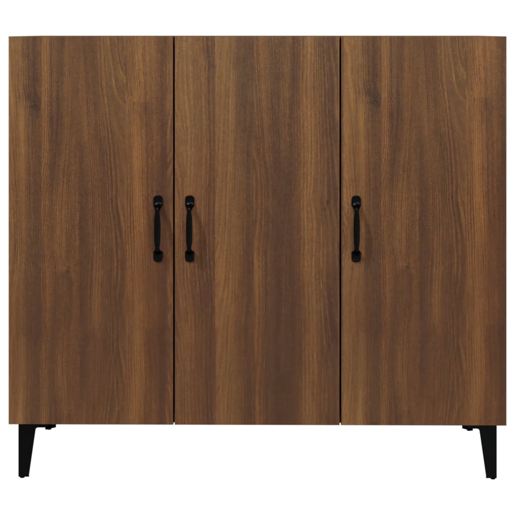Sideboard Brown Oak 90x34x80 cm Engineered Wood