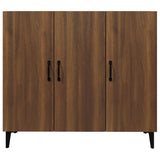 Sideboard Brown Oak 90x34x80 cm Engineered Wood - 45-Degree Angle