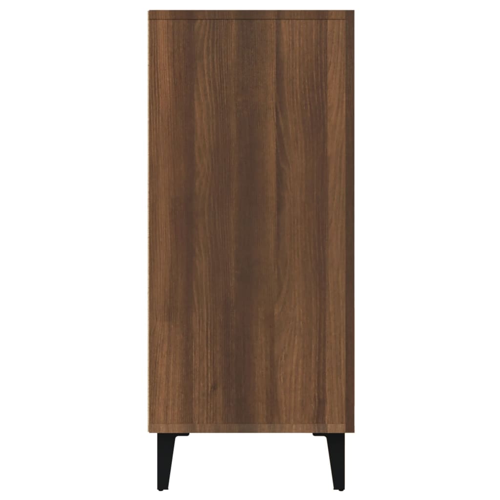 Sideboard Brown Oak 90x34x80 cm Engineered Wood
