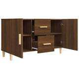 Sideboard Brown Oak 100x36x60 cm Engineered Wood - 45-Degree Angle