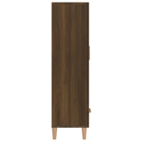 Highboard Brown Oak 70x31x115 cm Engineered Wood - 45-Degree Angle