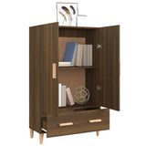 Highboard Brown Oak 70x31x115 cm Engineered Wood