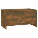 Coffee Table Smoked Oak 102x55.5x52.5 cm Engineered Wood - Side View