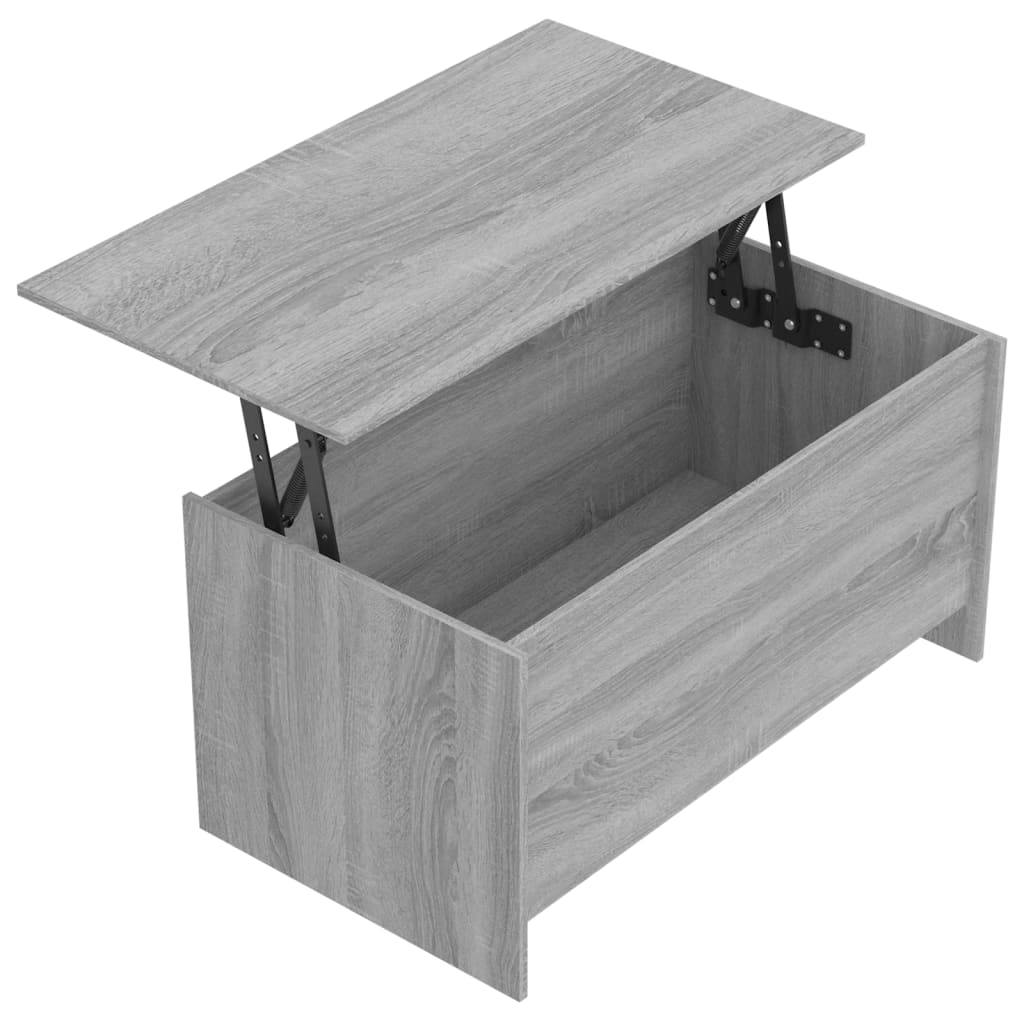 Coffee Table Grey Sonoma 102x55.5x52.5 cm Engineered Wood