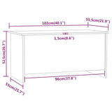 Coffee Table Grey Sonoma 102x55.5x52.5 cm Engineered Wood