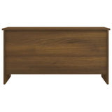 Coffee Table Brown Oak 102x55.5x52.5 cm Engineered Wood - Top-Down View