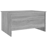 Coffee Table Grey Sonoma 80x55.5x41.5 cm Engineered Wood - Side View