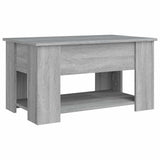 Coffee Table Grey Sonoma 79x49x41 cm Engineered Wood - Top-Down View