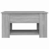 Coffee Table Grey Sonoma 79x49x41 cm Engineered Wood - 45-Degree Angle