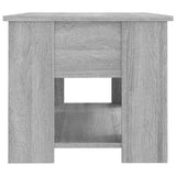 Coffee Table Grey Sonoma 79x49x41 cm Engineered Wood - Rear View
