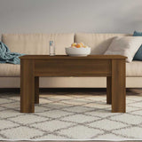 Coffee Table Brown Oak 101x49x52 cm Engineered Wood